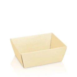 Kleiner Geschenkkorb Leer Mit Strukturprägung Seta Creme VE 25 Stück