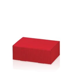 Geschenkkarton Welle Rot Allround -Box- Galerie VE 25 Stück